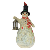 Snowman LED Candle Statue, Jim Shore