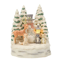 Woodland Snowman With Forest- Jim Shore