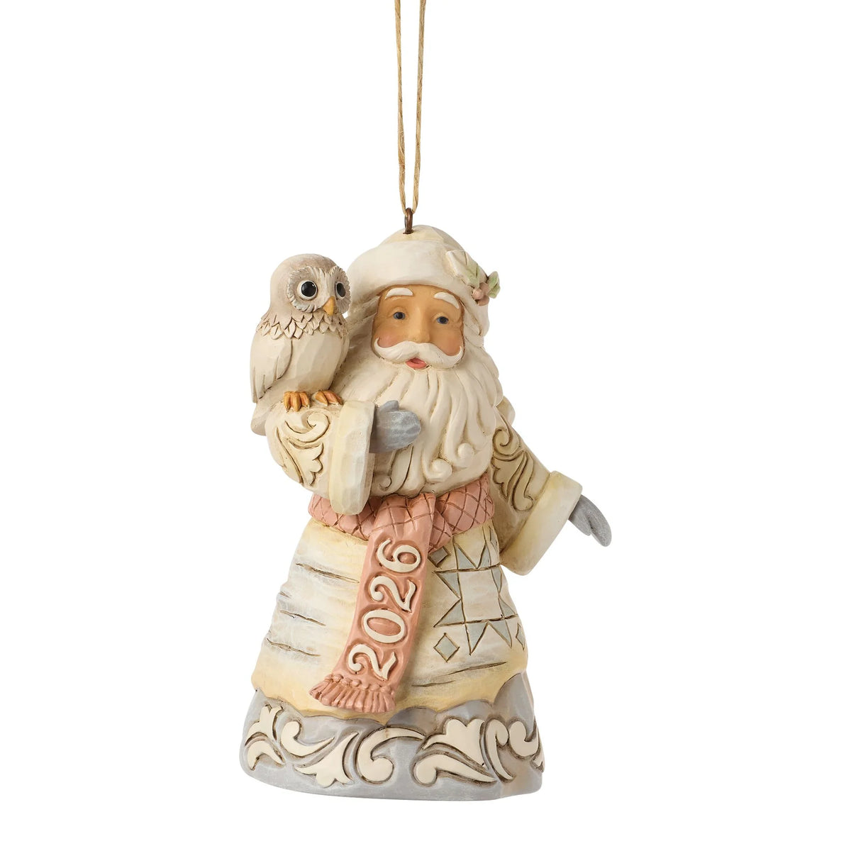 Woodland Date 2026 Santa Ornament- Jim Shore