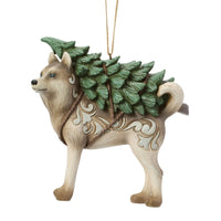 Woodland Husky with Tree Ornament- Jim Shore