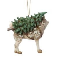 Woodland Husky with Tree Ornament- Jim Shore