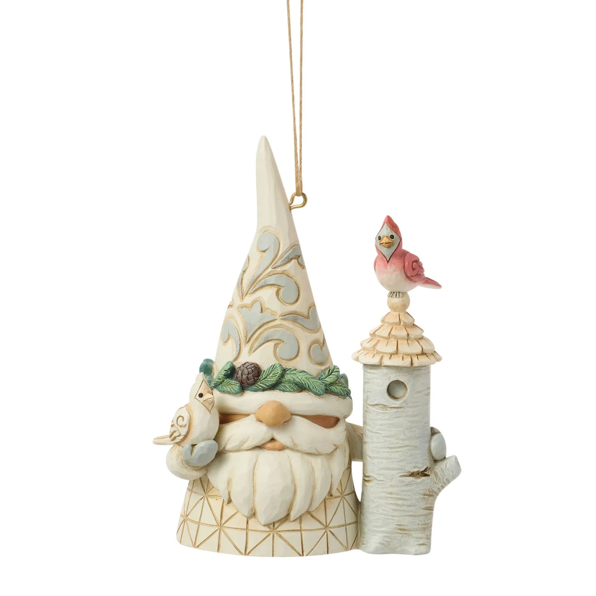 Woodland Gnome with Birdhouse Ornament- Jim Shore