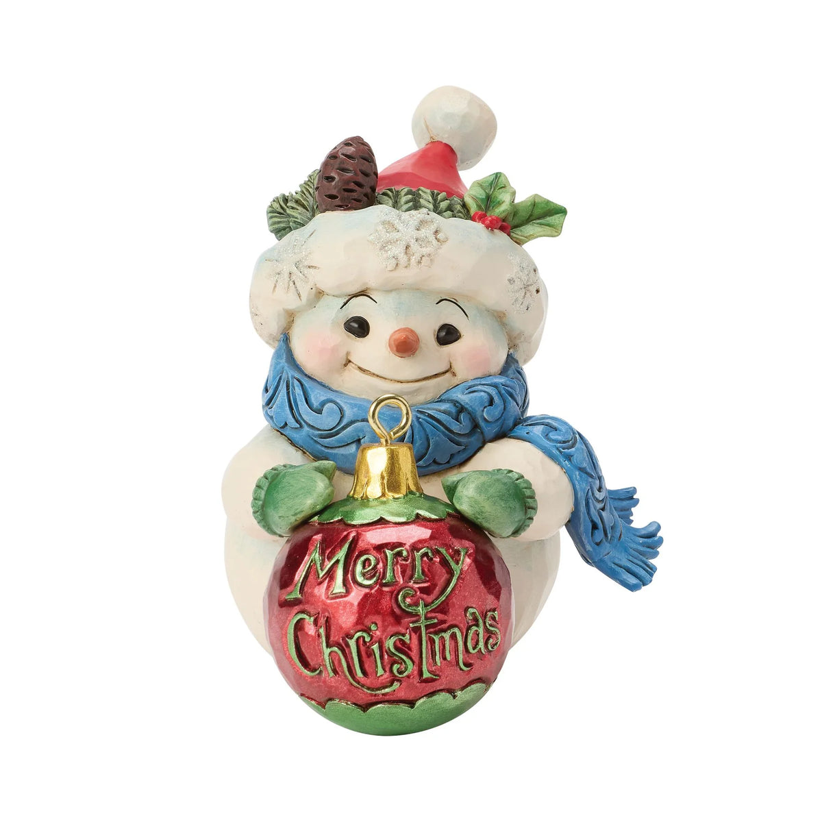 Snowman Ball Ornament Mini, Jim Shore