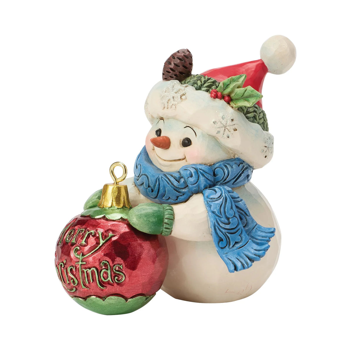Snowman Ball Ornament Mini, Jim Shore