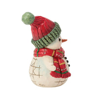 Snowman Holding Mini Bell, Jim Shore