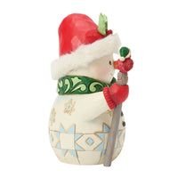 Snowman Bird on Stick Pint- Jim Shore