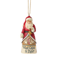 Santa What Child Is This Ornament- Jim Shore