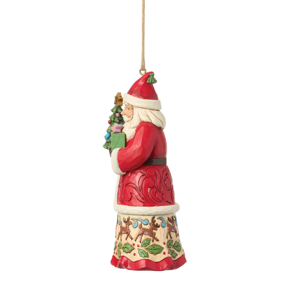 Santa With Gifts Ornament- Jim Shore