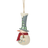 Snowman Tall Top Hat Ornament- Jim Shore