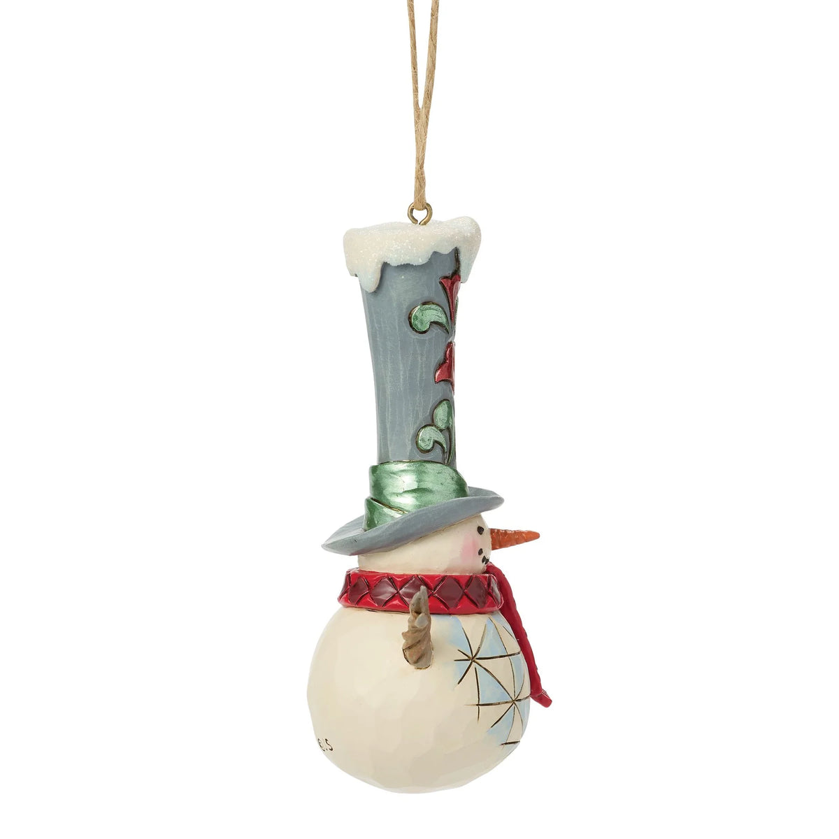 Snowman Tall Top Hat Ornament- Jim Shore