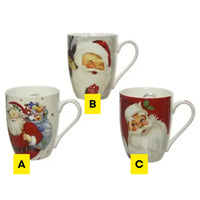 Santa Face Christmas Mug Assorted (CLR)