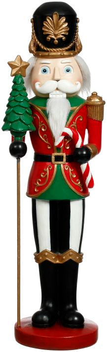 Nutcracker with Christmas Tree - 15 Inches