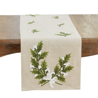 16X70 Holly Leaves Runner