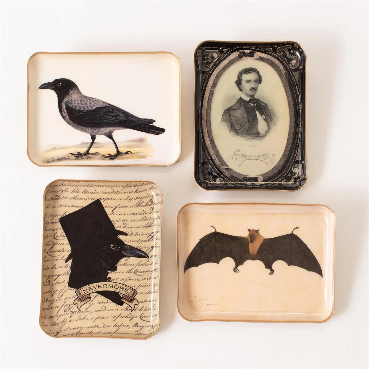 8x6" Nevermore Halloween Tray Assorted