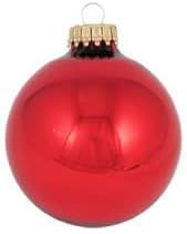 Red Glass Ball Ornaments 8/Box