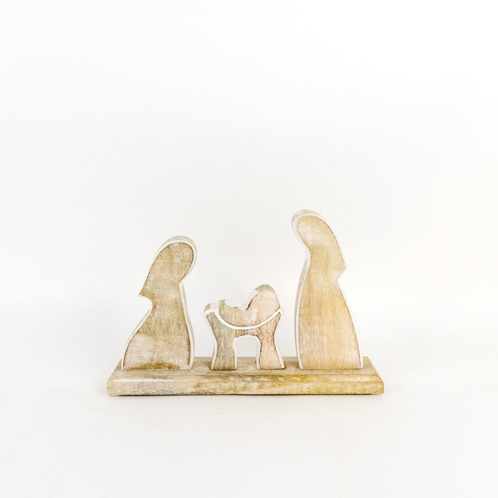 11" Holy Family Wood Cutout