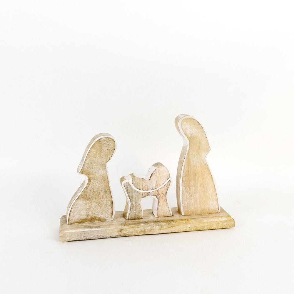 11" Holy Family Wood Cutout