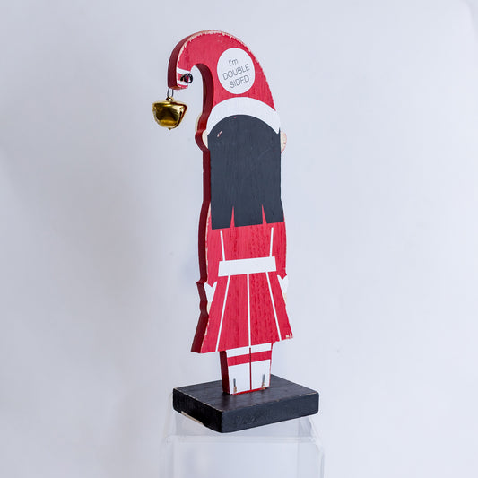 10" Girl Elf On Wood Stand (CLR)