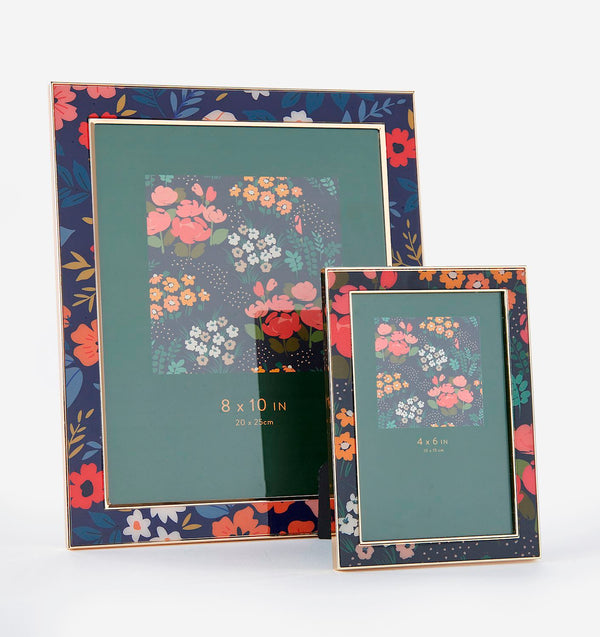 8X10 Floral Print Photo Frame