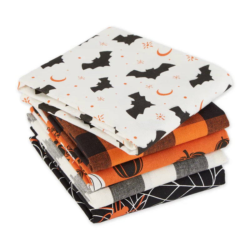 Frightful & Delightful Halloween Dishtowel Assorted