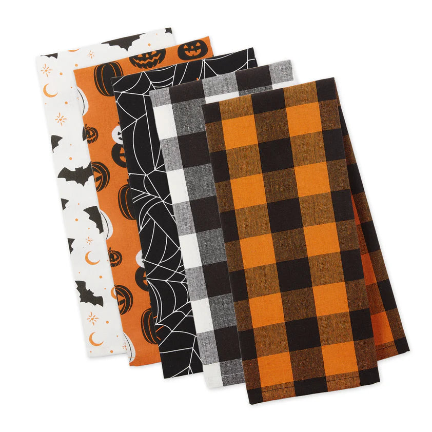 Frightful & Delightful Halloween Dishtowel Assorted