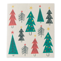 Assorted Merry and Bright Christmas Swedish Dishcloth