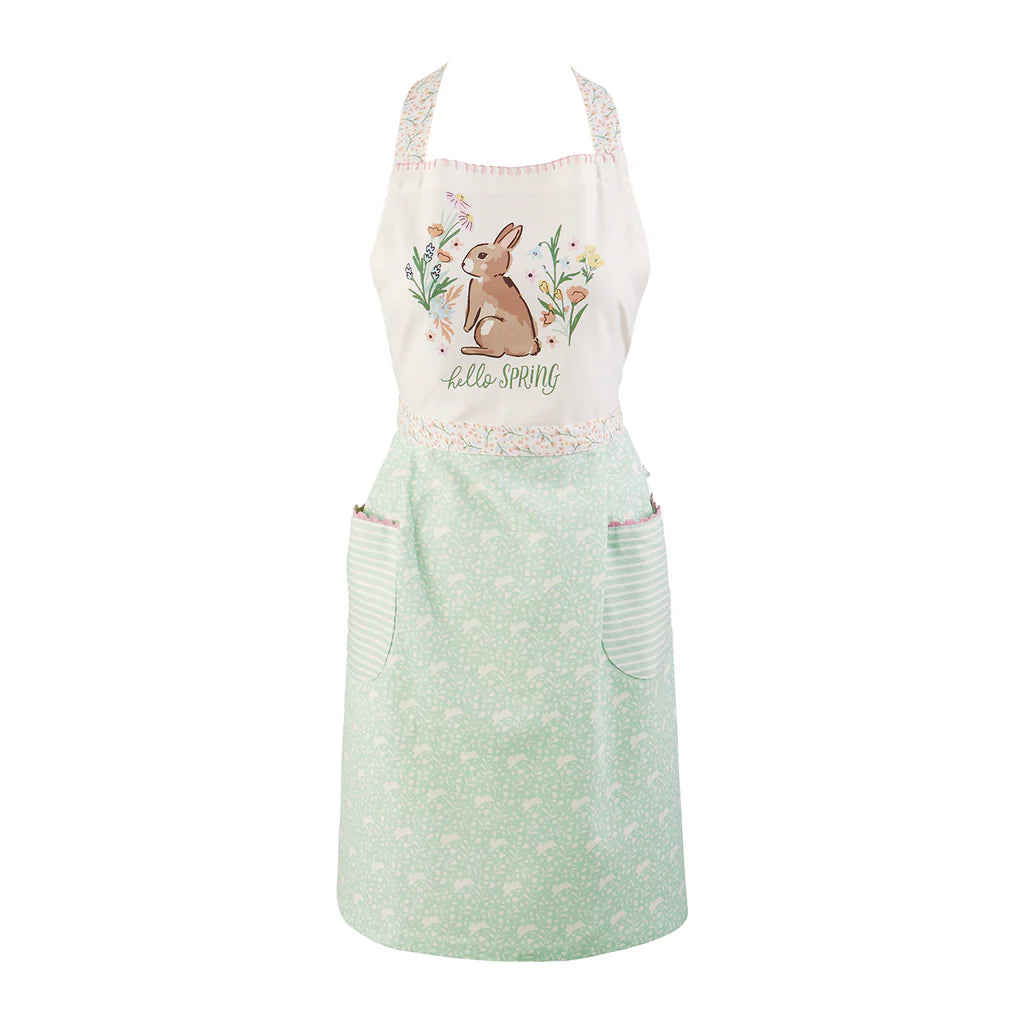 Hello Spring Bunny Apron