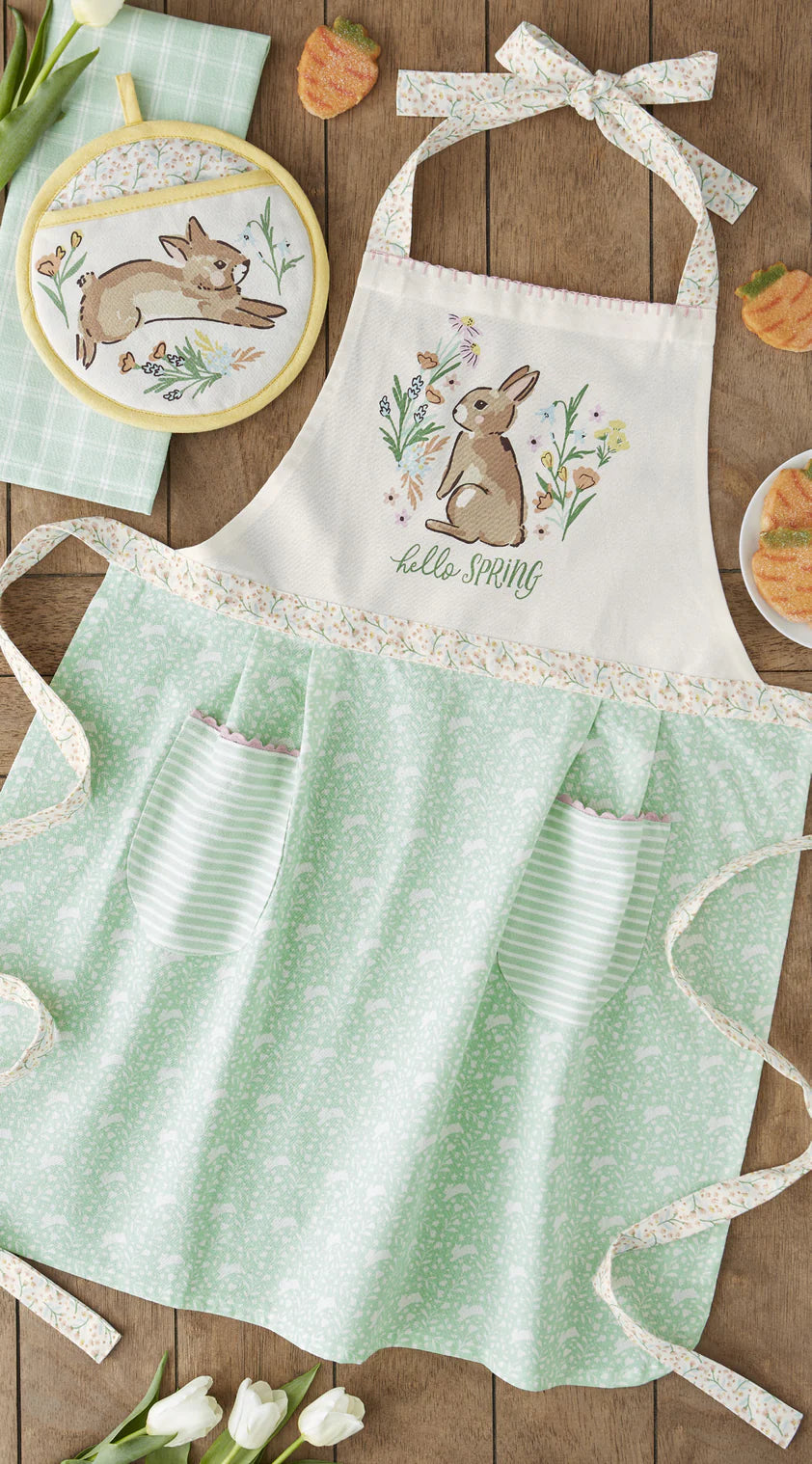 Hello Spring Bunny Apron