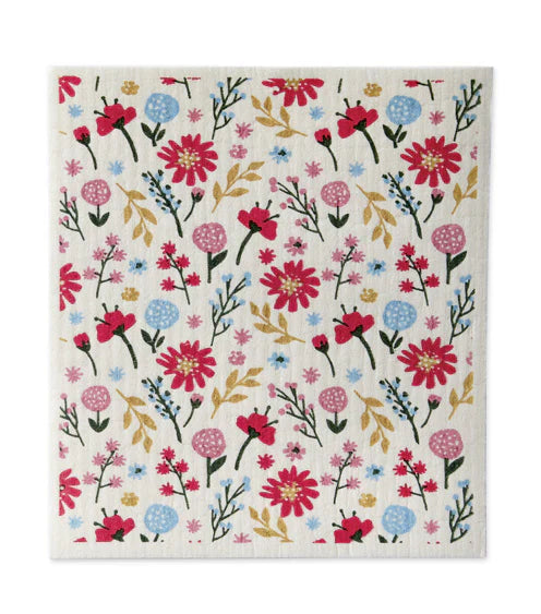 Assorted Bright Blooms Swedish Dishtowel