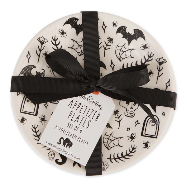 Plate Black Magic Halloween St/4