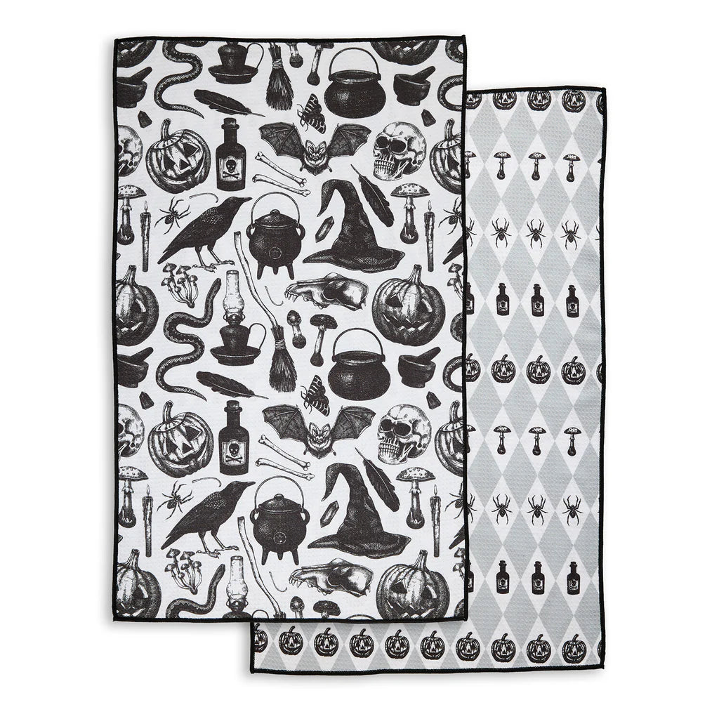 Dishtowel Vintage Halloween Microfiber