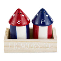Fireworks Ceramic Salt & Pepper Set