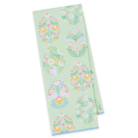 Folk Easter Eggs Dishtowel