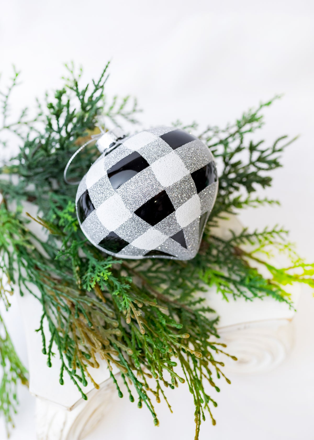 Plaid Gingham 4" Ornament Assorted (CLR)