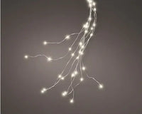 94" Silver/Warm White Lights Tree Bunch LED Flashing