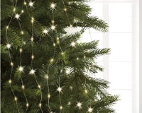 94" Silver/Warm White Lights Tree Bunch LED Flashing