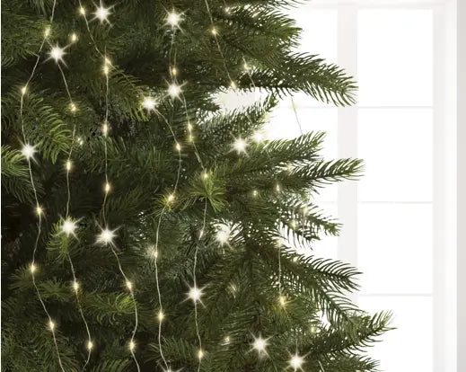 94" Silver/Warm White Lights Tree Bunch LED Flashing