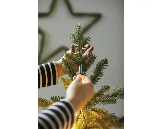 94" Green/Warm White Lights Tree Bunch with LED Flashing