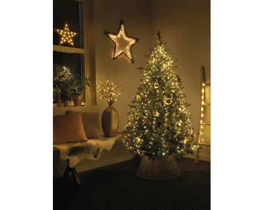 94" Green/Warm White Lights Tree Bunch with LED Flashing