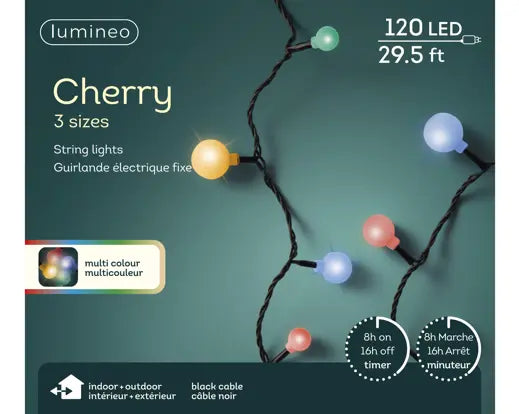 354" Black/Multicolor Lights Cherry LED