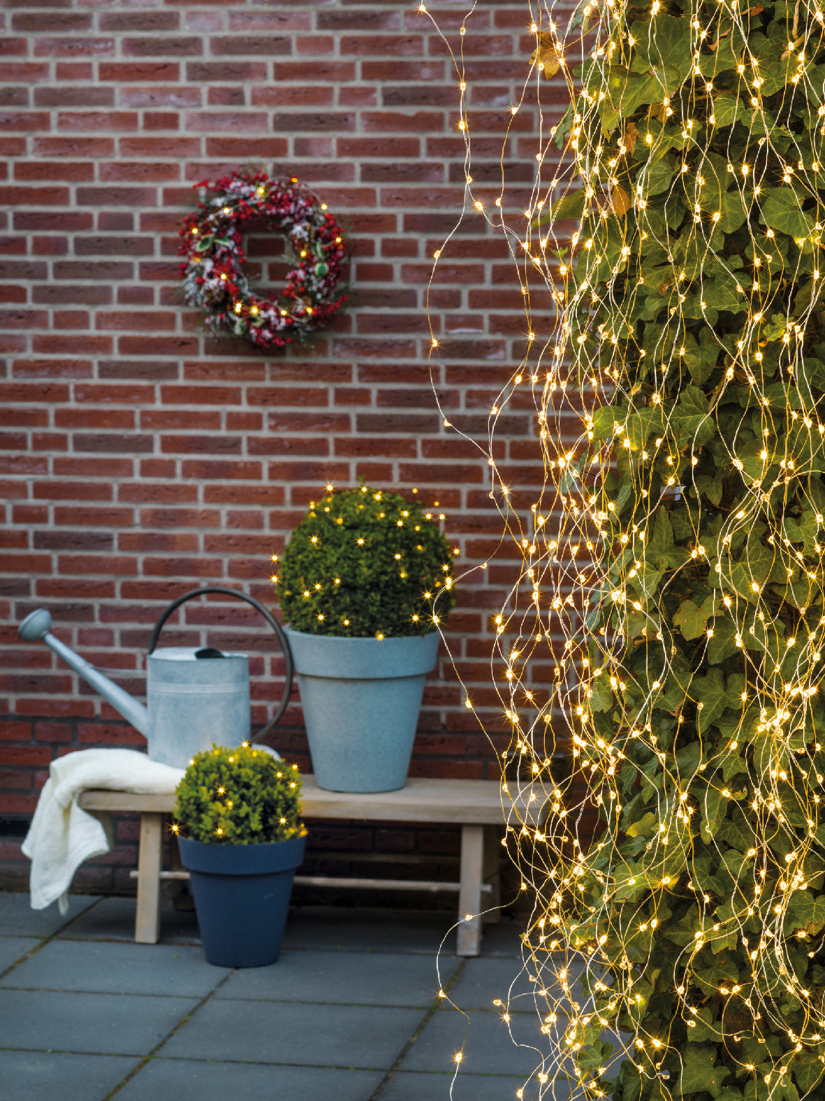 Green, Starburst Twig LED Lights