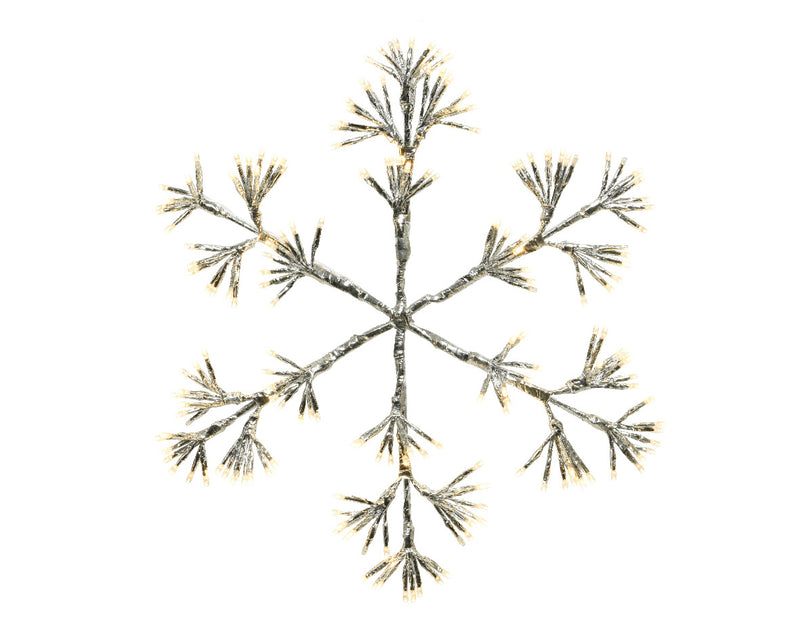 17" X 192L Snowflake Metal LED Lights