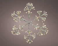 28" X 336L  Snowflake Metal LED Lights