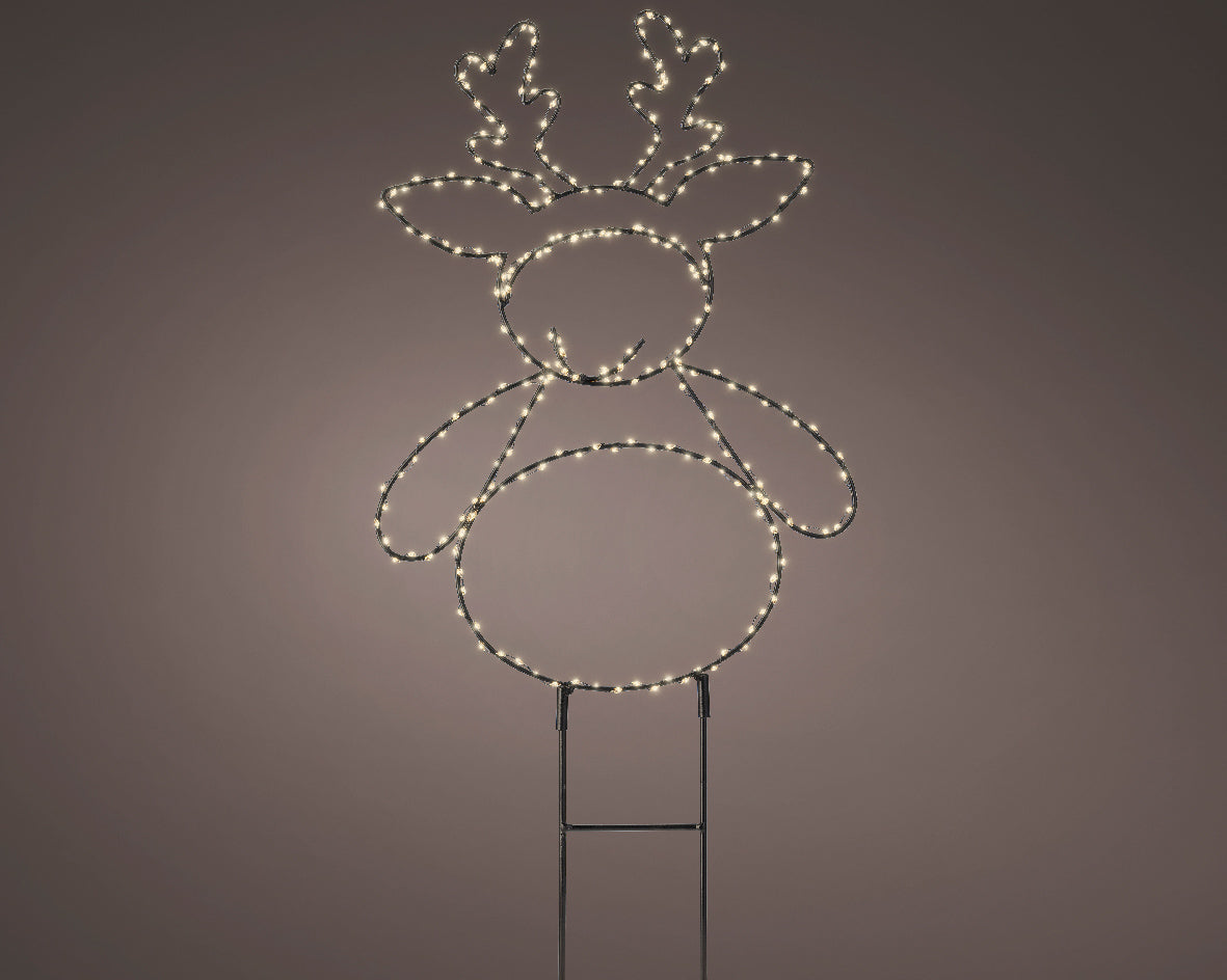 18" LED Reindeer Garden Stake