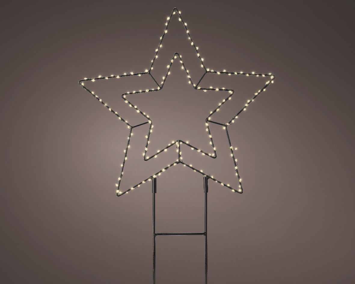 15" Star Garden Stake With LED