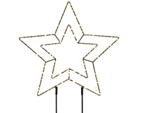 15" Star Garden Stake With LED