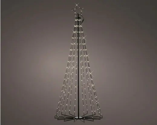 71" Tree Outdoor RGB Black Frame