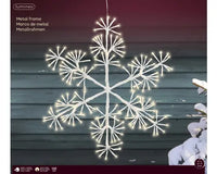 19" White/Warm White Snowflake LED
