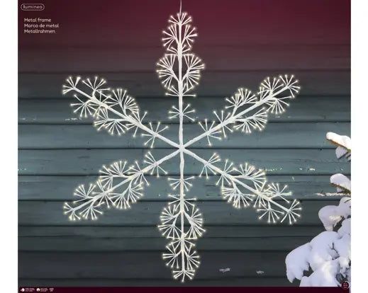 Snowflake Led 43" White/Warm