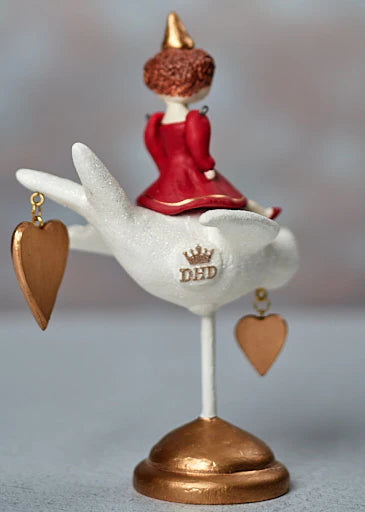 Darla Lovey Dovey Flight Valentine's Figurine